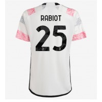 Camiseta Juventus Adrien Rabiot #25 Segunda Equipación Replica 2023-24 mangas cortas
